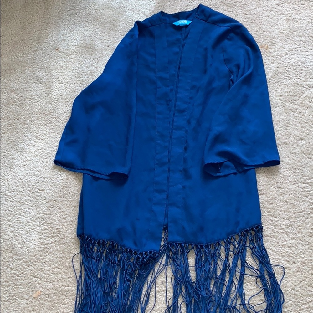 Blue cardigan